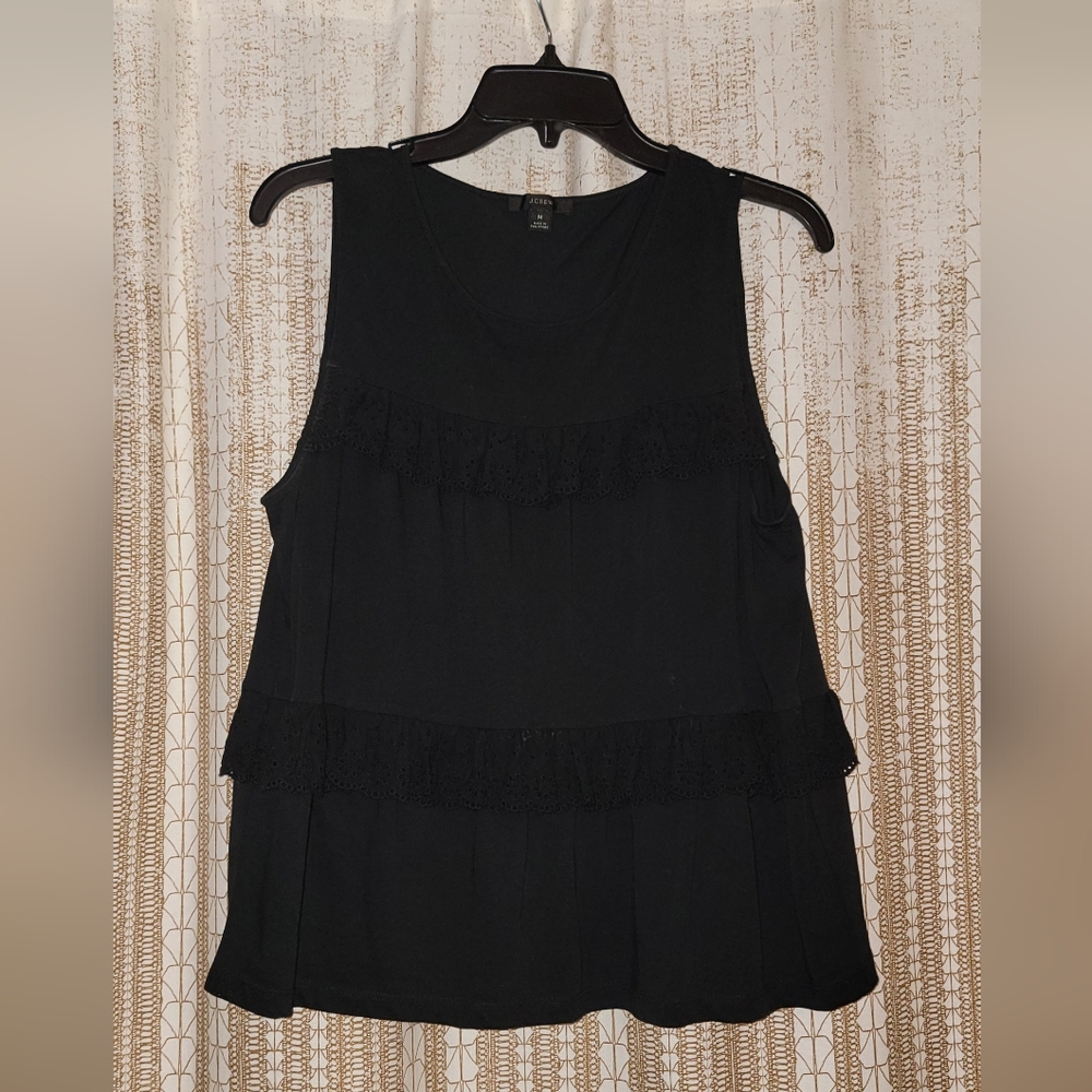 J. Crew lacey layered sleeveless top